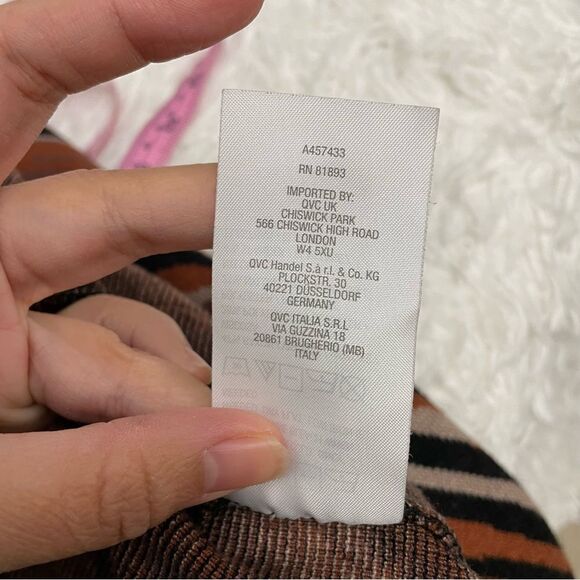 Dennis Basso Jacquard Open Front Knit Cardigan Sweater Safari Print sz US Large - Picture 8 of 12